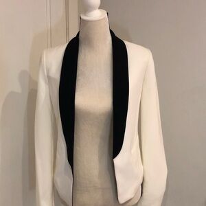 Express Black White Blazer Size 2